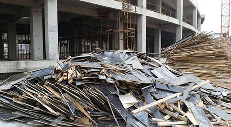 废旧建筑模板破碎应用